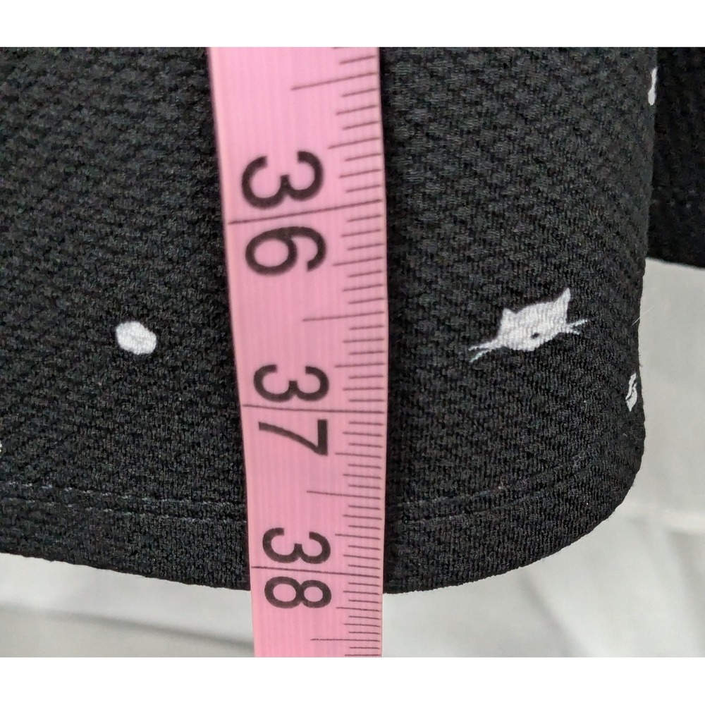 Torrid Black White Polka Dot Cat Face Pullover Stretch Flare Dress Plus Size 2X - Picture 9 of 10